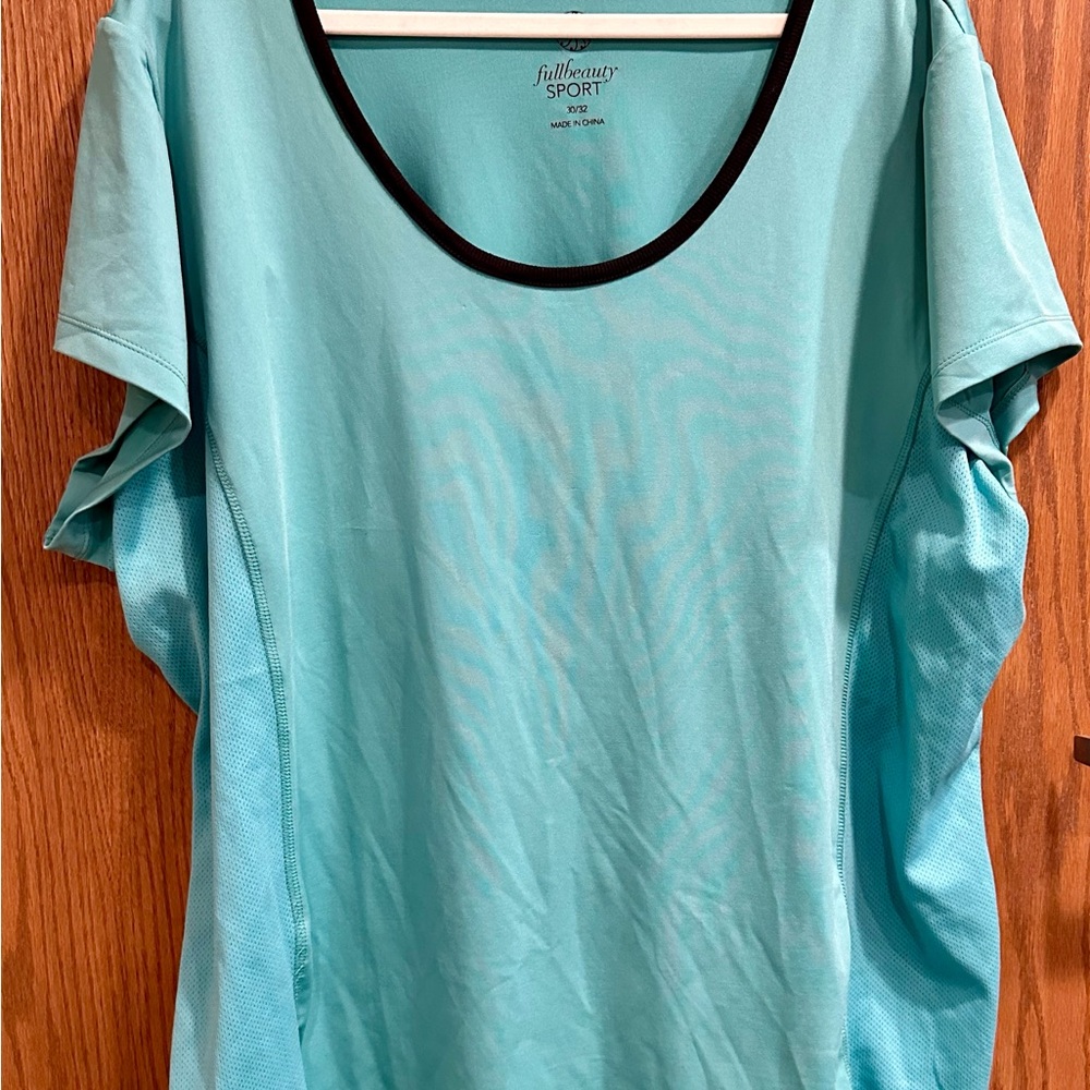 Fullbeauty Sport Teal Short Sleeve Tee